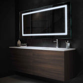 Espejo LED Rectangular | Control por interruptor de pared | Luz blanca fría - Reyze Seria Salono Model 1